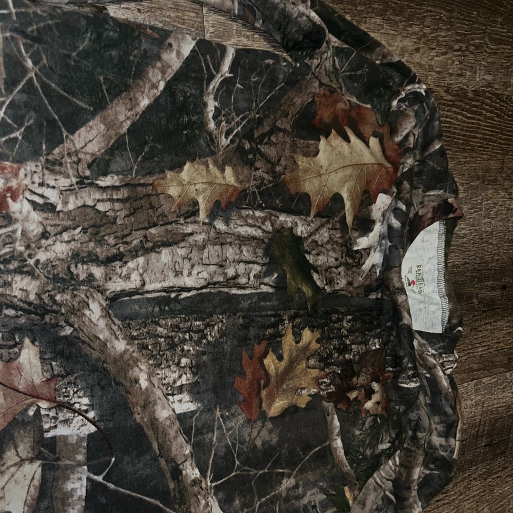 RedHead Brown and Green Long Sleeve Camouflage Tee - Picture 4 of 4